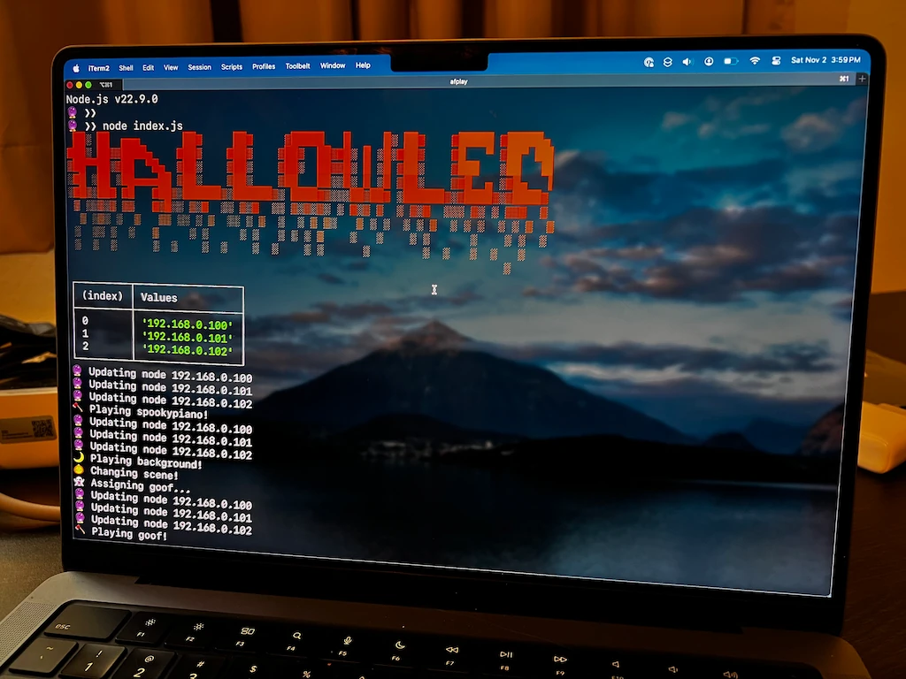 HalloWLED running on my machine